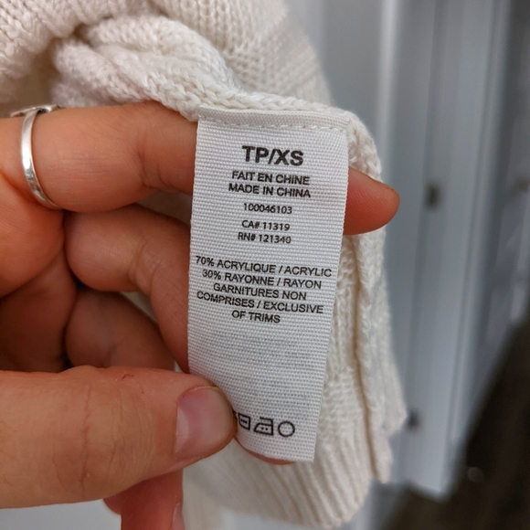 Garage Light Cream Long Sleeved Shirt - Size XS - Picture 5 of 5